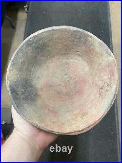 Rare Red Fort Ancient Pottery Bowl Found In Wyandot County Ohio Ex Dr Copeland
