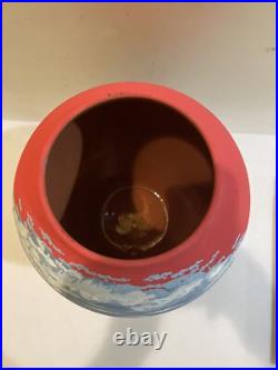 Rare Richard Underbaggage Native American Pottery Vase 12 Signed Lakota Art