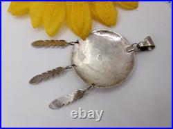 Rare Ricky Reeder Navajo Native American Sterling Silver Turquoise Horse Pendant