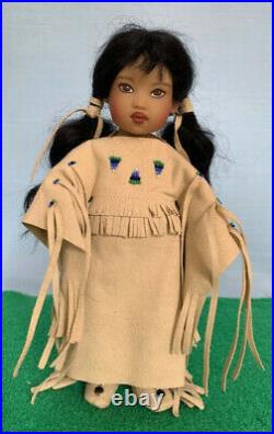 Rare Riley Sized Helen Kish Doll, Blue Bonnet 2006 Ufdc, Exquisite Costume