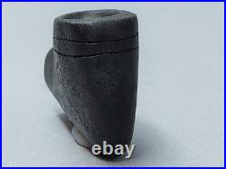 Rare Small Black Native American Stone Smoking Pipe Artifact