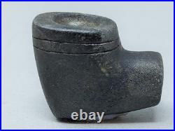 Rare Small Black Native American Stone Smoking Pipe Artifact