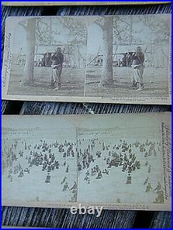 Rare Stereoview Image American, And Native American Etc