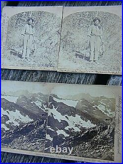 Rare Stereoview Image American, And Native American Etc