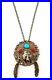 Rare-Sterling-Silver-Signed-J-Native-American-Turquoise-Pendant-01-ev