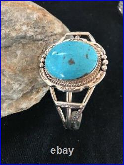 Rare Sterling SilverMens Bracelet Turquoise Clearance Sale Navajo 135
