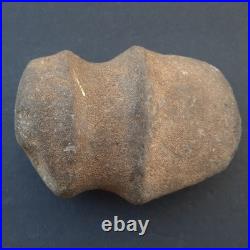 Rare Stone Axe Native American Indian Southern Barbed Full Groove Raised Ridge