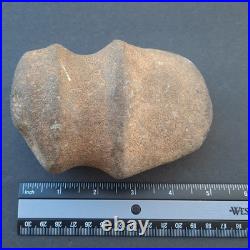 Rare Stone Axe Native American Indian Southern Barbed Full Groove Raised Ridge