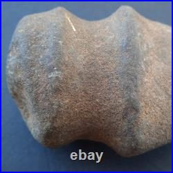 Rare Stone Axe Native American Indian Southern Barbed Full Groove Raised Ridge