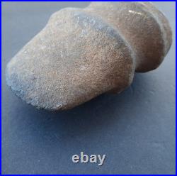 Rare Stone Axe Native American Indian Southern Barbed Full Groove Raised Ridge
