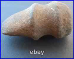 Rare Stone Axe Native American Indian Southern Barbed Full Groove Raised Ridge