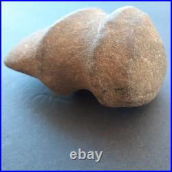 Rare Stone Axe Native American Indian Southern Barbed Full Groove Raised Ridge
