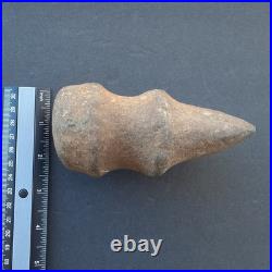 Rare Stone Axe Native American Indian Southern Barbed Full Groove Raised Ridge