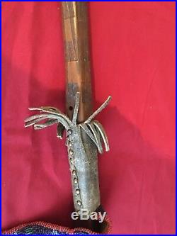 Rare Style Antique Plains Native American Pipe Tomahawk