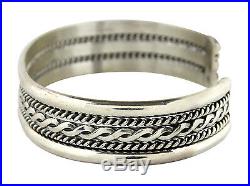 Rare TAHE Bracelet 13 mm Wide. 925 Sterling Silver Cuff
