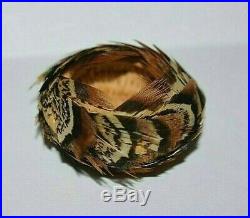Rare Tiny California Pomo Indian Feather Basket Native American Miniature #6