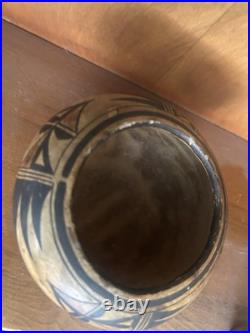 Rare Traditional Hopi Polychrome Old Seed Jar Exquisite Complex & Old As Is