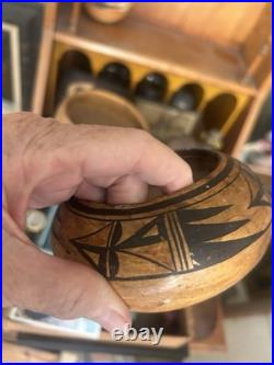 Rare Traditional Hopi Polychrome Old Seed Jar Exquisite Complex & Old As Is