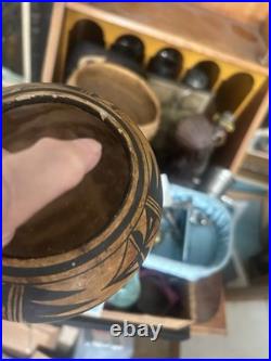 Rare Traditional Hopi Polychrome Old Seed Jar Exquisite Complex & Old As Is