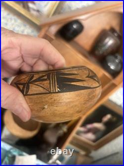 Rare Traditional Hopi Polychrome Old Seed Jar Exquisite Complex & Old As Is