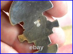Rare Turquoise Purple Spiny 950 Silver Kachina Pendant Joe & Lejeune Chavez