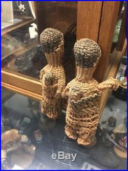 Rare! Two Native American Klamath Indian Basket Dolls