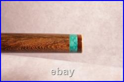 Rare Unique Exotic Blackheart Wood Native American Flute- Bass Bb 25, 1 Bore