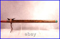 Rare Unique Exotic Blackheart Wood Native American Flute- Bass Bb 25, 1 Bore