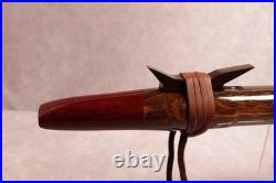 Rare Unique Exotic Blackheart Wood Native American Flute- Bass Bb 25, 1 Bore