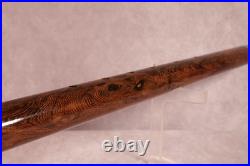 Rare Unique Exotic Blackheart Wood Native American Flute- Bass Bb 25, 1 Bore