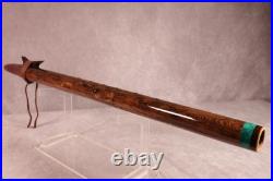 Rare Unique Exotic Blackheart Wood Native American Flute- Bass Bb 25, 1 Bore