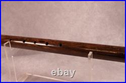 Rare Unique Exotic Blackheart Wood Native American Flute- Bass Bb 25, 1 Bore