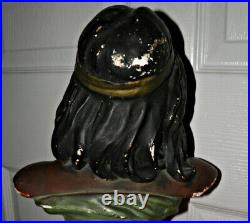 Rare VINTAGE Hiawatha Native American bust 20 plus tall Beautiful DETAIL BIN