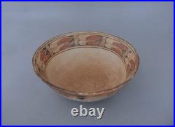 Rare Very Early Hopi Pueblo Chili Bowl Pot Polychrome 8 1/4 x 2 1/2