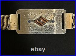 Rare Vintage 1960's Native American Silver Extension Belt & Buckle