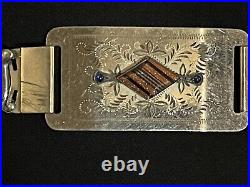 Rare Vintage 1960's Native American Silver Extension Belt & Buckle