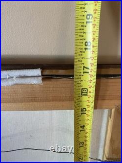 Rare Vintage Adam Shields Oil Painting Men & Women Meeting Native American Art