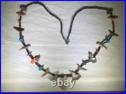 Rare Vintage Antique South Western Native American Hand Carved Fetish Necklace Rare Vintage Antique South Western Native American Hand Carved Fetish Necklace