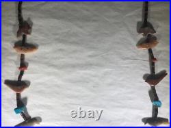 Rare Vintage Antique South Western Native American Hand Carved Fetish Necklace