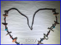 Rare Vintage Antique South Western Native American Hand Carved Fetish Necklace