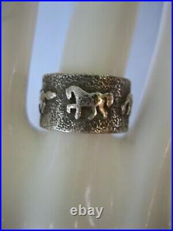 Rare Vintage Ben Knighthorse Sterling Silver Horse Ring Size 6