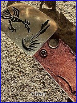 Rare Vintage Hopi Native American Roadrunner Belt Buckle