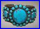 Rare-Vintage-Kirk-Smith-Turquoise-Cluster-Navajo-Cuff-Sterling-Silver-Bracelet-01-cmwb