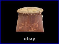 Rare Vintage Native American Birch Bark Basket 8.5 Inches Lenth 7 High