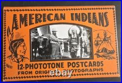 Rare Vintage Native American Indian history, old postcard lot Collection MS2
