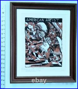 Rare Vintage Native American Paintingjames Doughertywpa Artist- Look