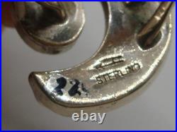 Rare Vintage Native American Zuni Herman Hoskie Sterling Crescent Moon Ring