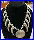 Rare-Vintage-Navajo-All-Silver-Necklace-With-Cross-Medalion-Silver-Bear-Claws-01-icw