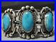 Rare-Vintage-Navajo-Blue-Gem-Turquoise-Sterling-Silver-Native-American-Bracelet-01-lq