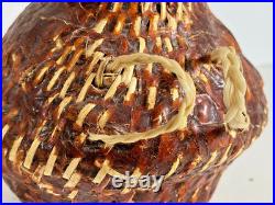 Rare Vintage Navajo Native American Pitched Basketry Water Container c Mid 1900s Rare Vintage Navajo Native American Pitched Basketry Water Container c Mid 1900s